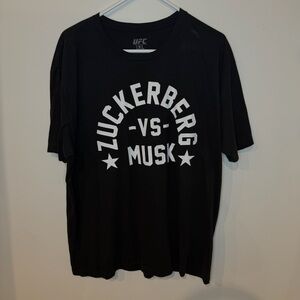 UFC Black and White Short Sleeve Tee